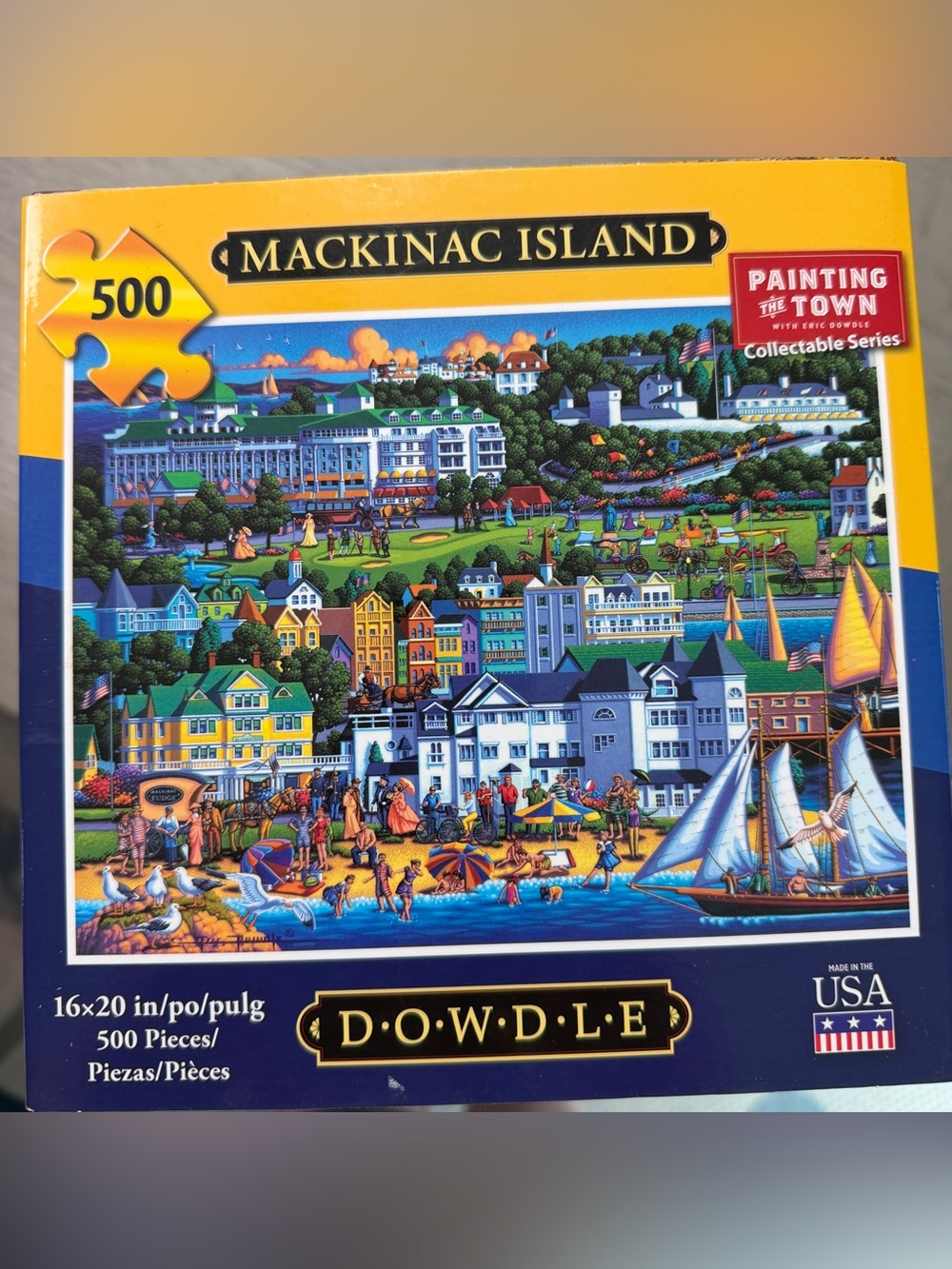 Dowdle Mackinac Island 500-Piece Puzzle - Colorful Beach Scene
